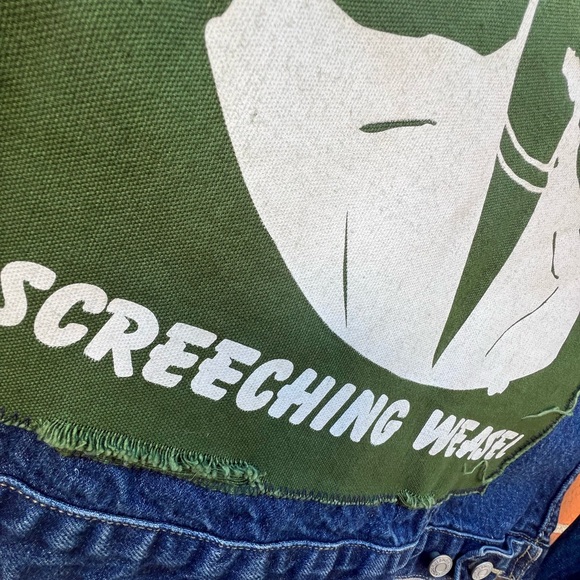 Vintage Customized Screeching Weasel 80’s Punk Bands Gap Jean Jacket Size M - Picture 10 of 12
